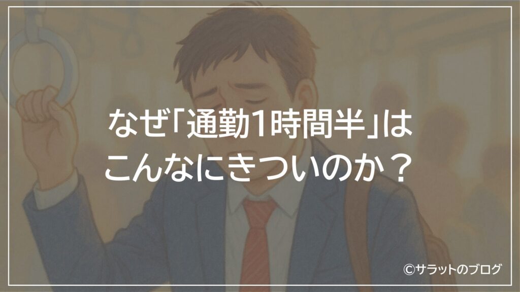 なぜ「通勤1時間半」はこんなにきついのか?